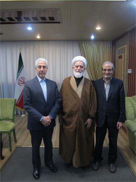 دیدار دکتر منصور غلامی وزیر علوم تحقیقات و فناوری و آیت‌الله طه محمدی رئیس بنیاد بوعلی‌سینا