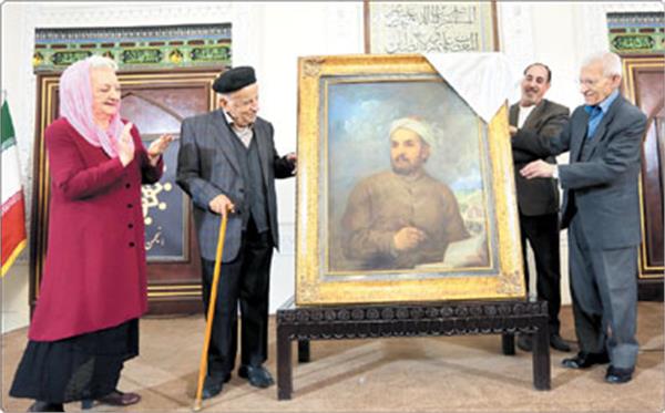 رونمایی از تمثال خواجه شمس الدین حافظ شیرازی در انجمن مفاخر